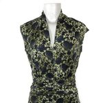 Newport News Dress Medium Petite Sleeveless Floral V Neck Career Cocktail Sheath Photo 1