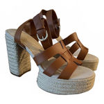 NEW The Drop Platform Women's Shoes Sandals Size 10 Brown Beige Strappy Summer Photo 0