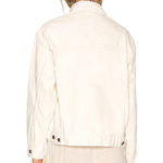 Free People  Jolene Trucker Denim Jacket in Ecru, Size L​​​​​​​​​ Photo 2