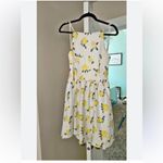 Fancyinn  White Dress with Yellow Lemon Pattern | Size Medium Photo 8