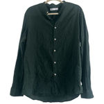 ZARA ✨ Emerald Green Gauze Button Down Linen/Cotton Sz XXL Shirt✨ Photo 0