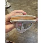 Free People Hadden Sandal Silver Metallic Suede Upper Size 6.5 Summer Resort Photo 5