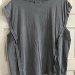 Gilded Intent Buckle  Gray Muscle Tee with Embellished Sides Photo 2