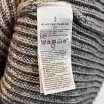 Banana Republic  100% Merino Wool Stich Mock Neck Sweater (Sz S) Gray Bell Sleeve Photo 5