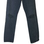 AGOLDE 90’s Pinch Jeans Womens 25 Black High Rise Distressed Rigid Straight Leg Photo 3