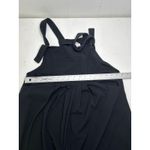 Halara  Pockets Waffle Casual Overalls jumpsuit in black. Size M. Photo 7