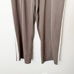 Primark [] Brown White High Rise Side Stripe Wide Leg Pants Elastic Waist Size XL Photo 4