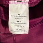 Apana Women’s X-Small Yoga Leggings Capri Pants Cropped Gym Purple Criss Cross Photo 5