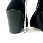 Crocs Size 7.5 Wedge Boot Black Slip On 2.5" Heel Comfort Bootie Casual Everyday Photo 4