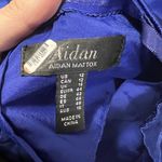 Aidan Mattox Aidan  Royal Blue Satin Dress Size 12 US $195 Photo 5