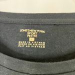 Jones New York Sport | Black Floral Graphic Long Sleeve Tee Shirt Women L Petite Size undefined Photo 2