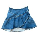 MOTHER The Minx Mini Skirt Size 31 Blue Photo 2