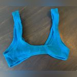 Love & Bikinis Taipei Bow Crinkle Stretch Bikini Top Blue Size undefined Photo 2