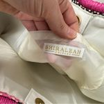 Shiraleah  Amelia Pink Gold Striped Straw Beach Bag Tote Purse Boho Vacation Photo 3