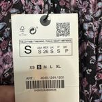 ZARA  Sheer Floral Cropped Blouse, Size Small Photo 3