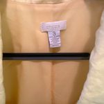 Chico's Size 16 Light Weight Detail Front Buttons Lined Pleated Yellow Jacket Photo 5