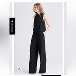 Halston Heritage HALSTON CAEL NECK DRAPPED JUMPSUIT SLEEVELESS MINIMALIST’S DREAM SZ 6 Photo 4