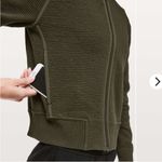 Lululemon  Dark Olive On Repeat Bomber Jacket Sz 8 Photo 2