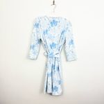 Persifor Louise Tiger Lily Alaskan Blue Wrap Dress Size L Photo 4