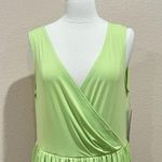 Love Scarlett Kiwi Sleeveless Maxi Wrap Dress Large Green Photo 1