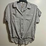 Como vintage Gray White Button Down Shirt Boxy Fit (1047) Photo 0