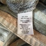 For Cynthia Striped‎ Dress Linen Blend Size Large Photo 3