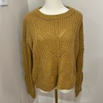 Madewell  Charley Pullover Sweater Women's Large Knit Crew Neck brown medium Photo 2