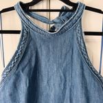 Anthropologie Pilcro Denim Halter Mini Dress, Size L Photo 7