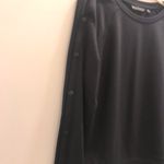 Athleta  Snappy Sweatshirt Long Sleeve Crewneck Pullover Snap Sleeves NWOT Photo 4