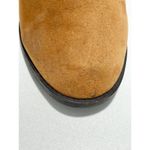 Primark Boots Slip On Faux Suede Pointed Toe Low Heeled Ankle Booties Tan 9 Photo 7