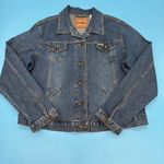 Levi's Levi Strauss Women’s Denim Jean Medium Blue Jacket Size XL Photo 1