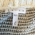 Leith  White & Gray Geometric Print Cardigan Size XS/S Photo 5