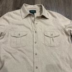 Ralph Lauren Lauren Size M Natural Oatmeal Linen Cotton Shirt Dress Button Knee Photo 1