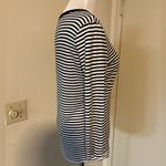 Michael Stars Striped Long Sleeve Shirt Black White one size Photo 4