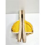 Bandolino  Sandals Womens‎ Size 7.5 Espadrille Yellow Slip On Braylin Flats Photo 7