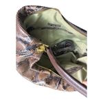 G.I.L.I. Milano Python Printed Hobo Bag Leather Shoulder Brown Zipper Strap EUC Photo 5