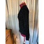 sweater lace V black red blue metallic Size L Photo 3