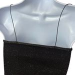 Intimately Free People Gold Sparkle Micro Brami Tank Festival Rave Whimsical M/L Black Size M Photo 5