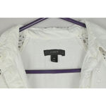 J.Crew Women's White Eyelet Short Sleeve Mini Dress Size 00 Photo 1