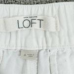 Loft Ann Taylor Cotton Canvas Chino Shorts White Size 4 Photo 4