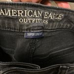 American Eagle Outfitters Women's Black Ripped Skinny Jeans Photo 2