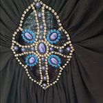 Black Beaded Women's Top cut Photo 6