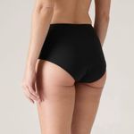 Athleta NWT Womens Black Rib #823854 Ribbed High Waist Swim Bikini Bottoms Sz M Photo 2