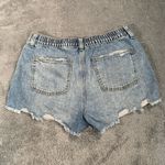 Aerie  Light Blue Distressed Jean Shorts Photo 5