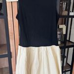 Anthropologie Drop hem ruffle mini dress camille ribbed poplin waist block bubble sleeveless Photo 1