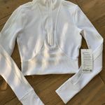 Lululemon Take It In Stride 1/2 Zip White Photo 0