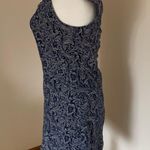 Free People Brocade Navy Blue Floral Bodycon Sweetheart Neckline Size Small Photo 2