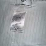 ONIA  Lily Bikini Bottom Mid Rise Hipster Pinstripe Charcoal White‎ NWT Size XL Photo 2