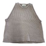 3.1 Phillip Lim Tank Top Womens Medium Beige Knit Cotton Halter Photo 1