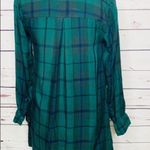 Old Navy Green Plaid Popover Button Dress Photo 3